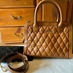 Vera Bradley Quilted Leather Handbag